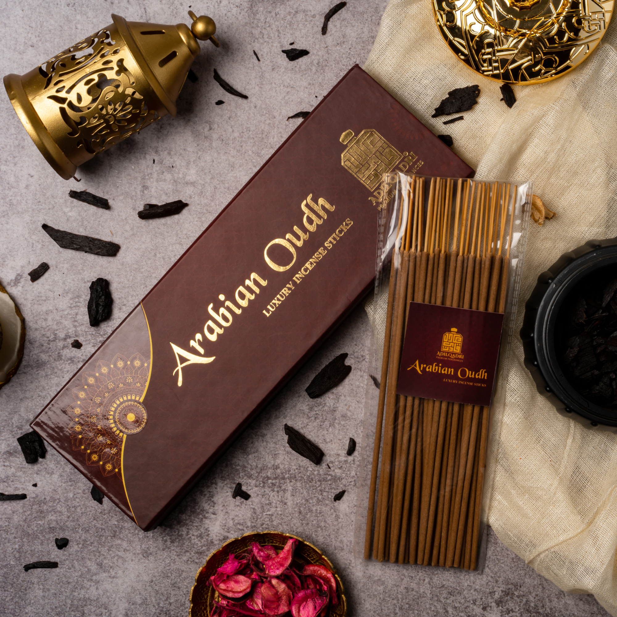 Adilqadri Arabian Oudh Premium Quality Agarbatti ( Incense Stick ) 100 gms