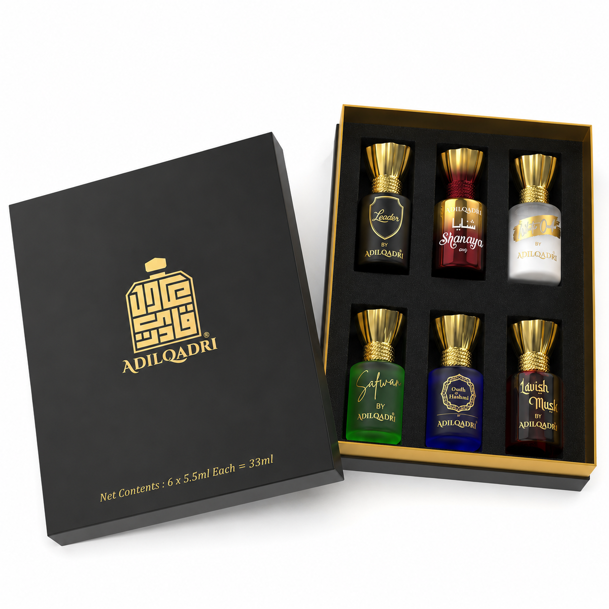 Assorted Luxury Attar Perfume Gift Set (6 × 5.5Ml)