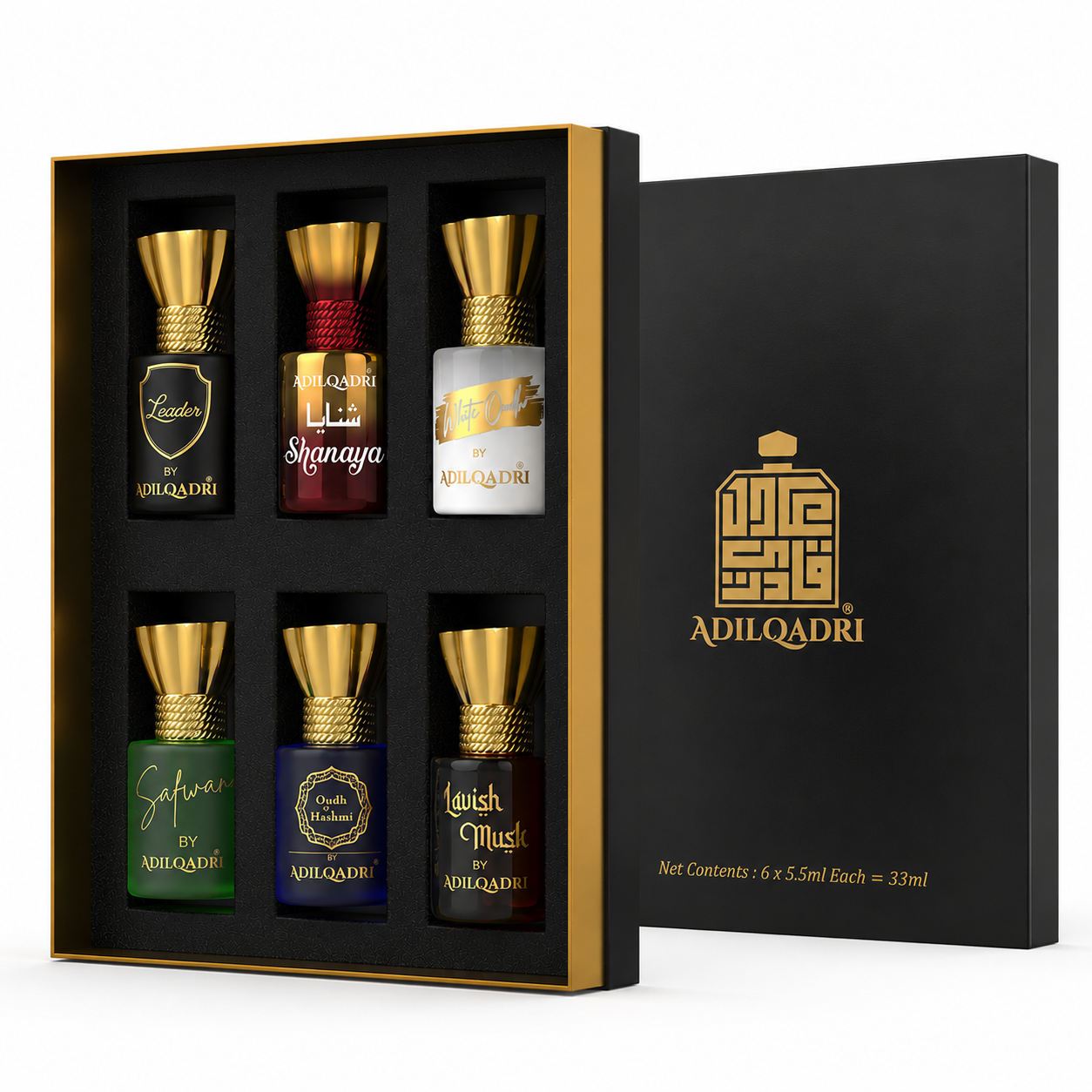 Assorted Luxury Attar Perfume Gift Set (6 × 5.5Ml)