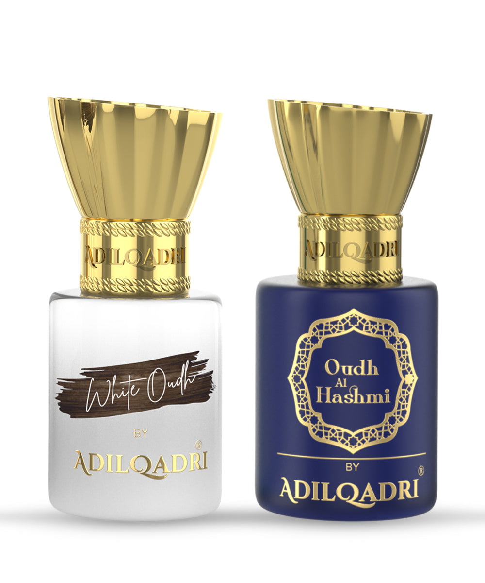 2 Pcs Attar Set White Oudh And Oudh Al Hashmi 5.5 Ml Each